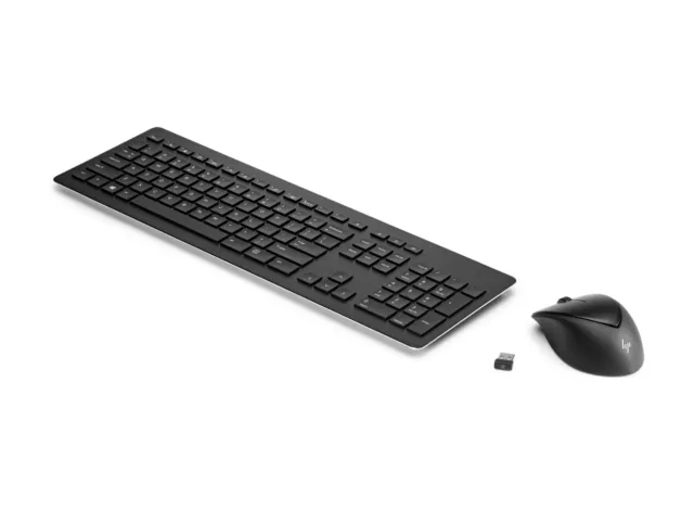 HP Wireless Maus & Tastatur 950MK wiederaufladbar Deutsches Tastaturlayout