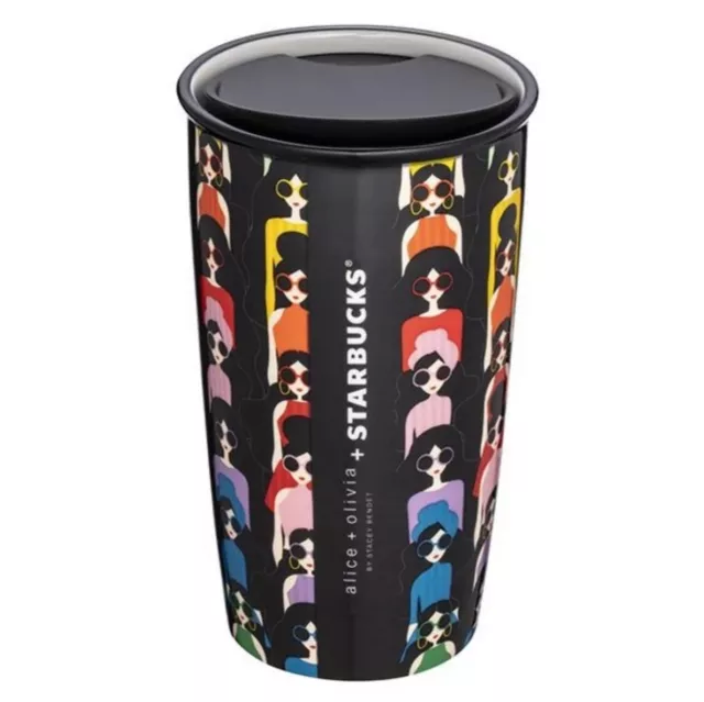 Starbucks Alice Olivia Tumbler Double Wall Rainbow Mug Stacey Ceramic 12oz