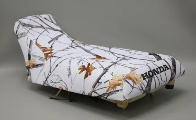 HONDA TRX300 Fourtrax 300 Seat Cover  in SNOW CAMO, 25 colors & 2-tone  (ST)