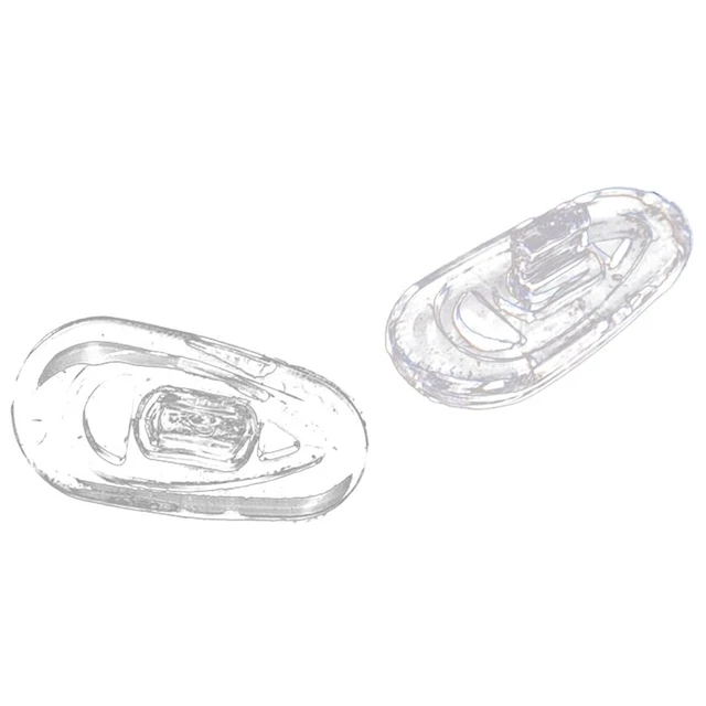 2X(25 Paare Silikon Brillen Nasen Pads Oval Druck auf X8H9)9)