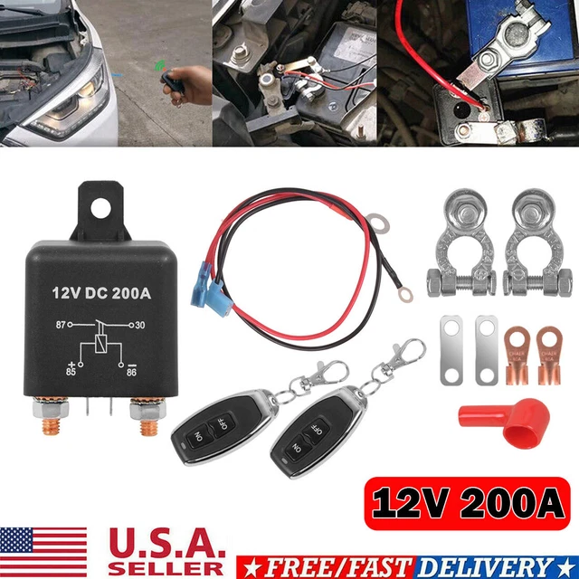 DC 12V 200A Car Battery Disconnect Cut Off Isolator Master Positive