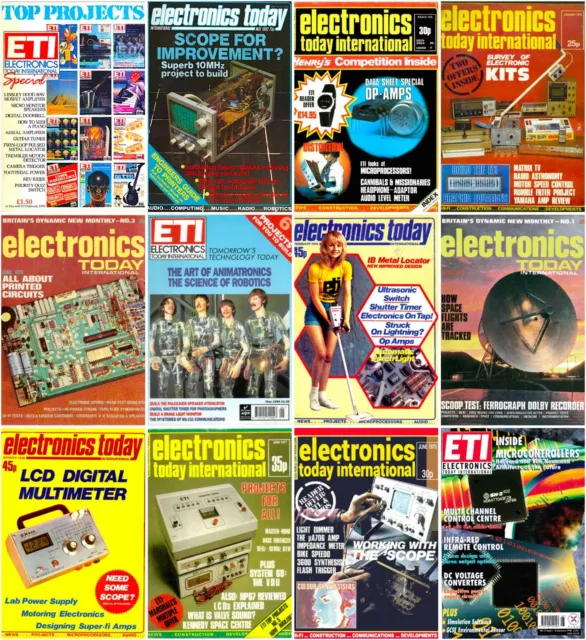 Electronics Today ETI Magazine's *Complete Run* (DVD) + *Extras* - Popular Radio