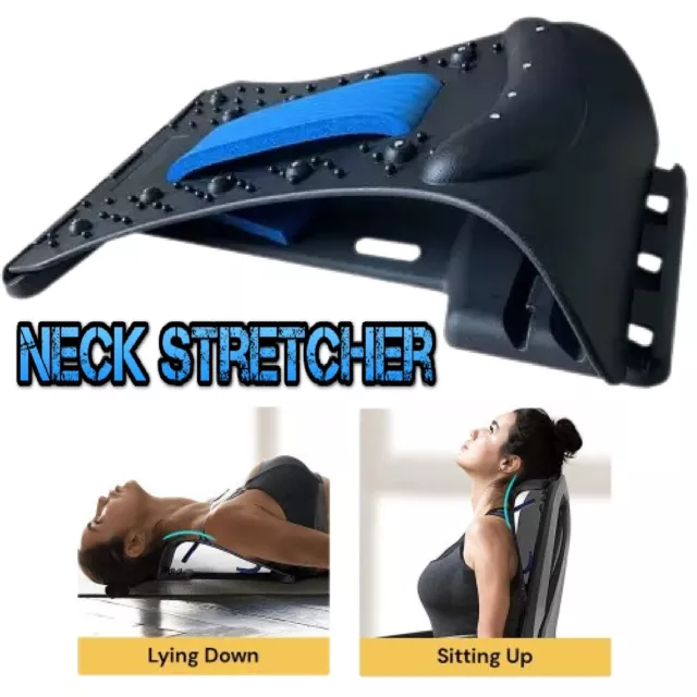 Stretcher Cervical Traction Massager Pain Relief Relax Neck Shoulder Device