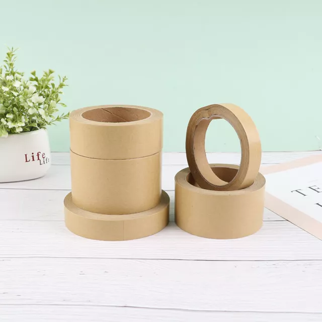 Nastro di carta da mascheramento adesivo 30 m gommata Kraft marrone in bundle per scatola SeaAGH7