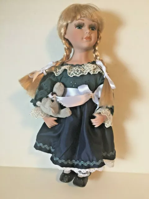 Heritage Signature Collection Porcelain Doll ERIN Item #13254 14 1/2" tall