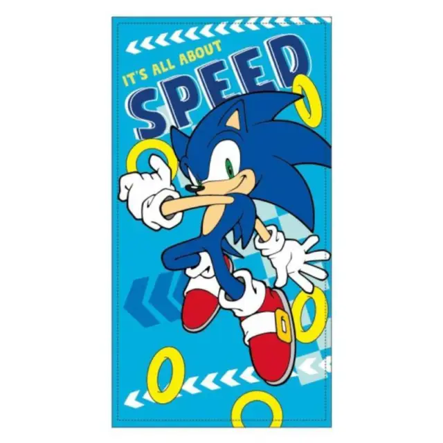 Toalla Sonic The Hedgehog Microfibra Playa Ducha 140X70 Cm