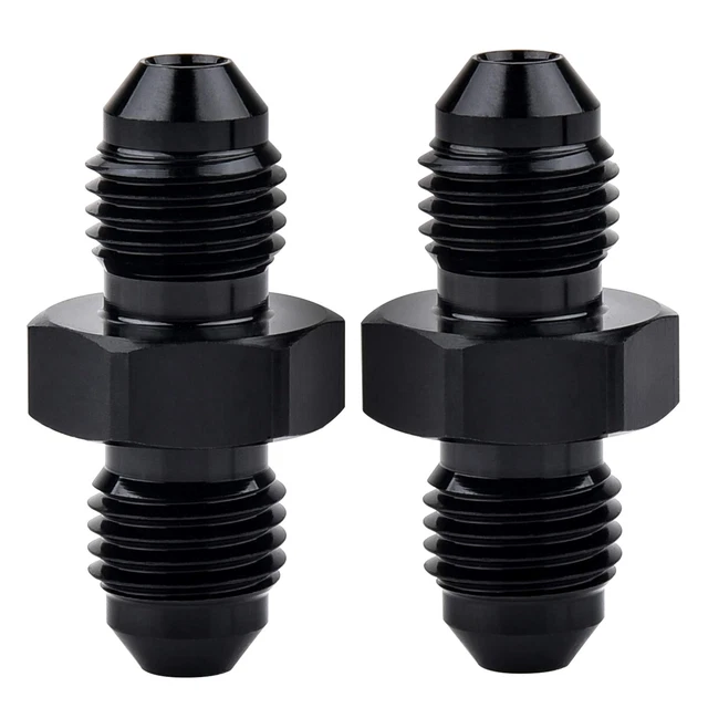 VI4AN Male to Male Flare Coupler Union Straight Fuel Hose Adapter F...