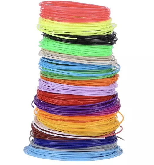 PLA 3D Pen Printer Filament Refills, 20 Pcs, 1.75mm for 3D Printing