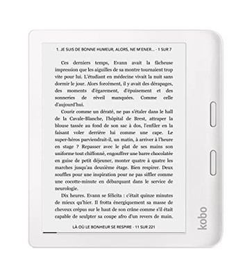 Kobo Liseuse eBook AudioBook Écran Carta HD 7 Kobo Libra 2 Luminosité réglable 32Go 