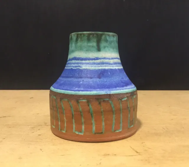 German Studio Pottery Vase By Schnauder Thurnau