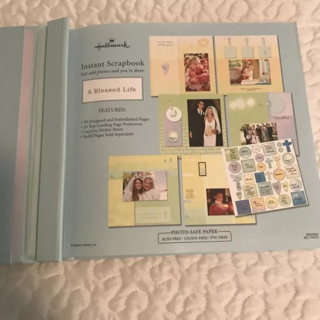 Hallmark Album Instant ‘A Blessed Life’ Scrapbook 9” x 10” 20 Embellished Pages 2