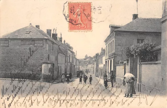 Cpa 60 Precy Sur Oise / Vue De La Grande Rue