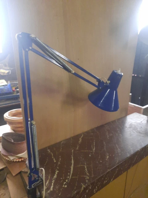 Ancienne lampe articulée bureau architecte atelier en métal