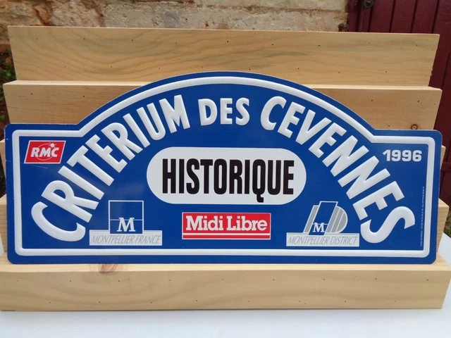 Plaque Ancienne Criterium Des Cévennes 1988 - Rallye Auto Années 80