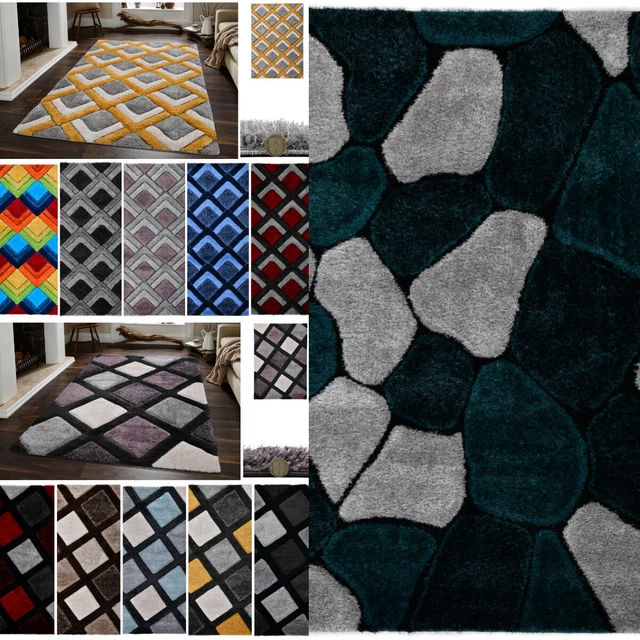 EXTRA LARGE THICK Carpet fluffy rugs 3D shaggy rug For Living Room Non