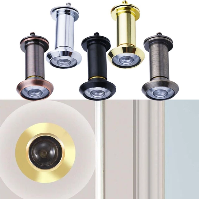 Spia porta con lente in vetro regolabile e ampio angolo di visione di 200°