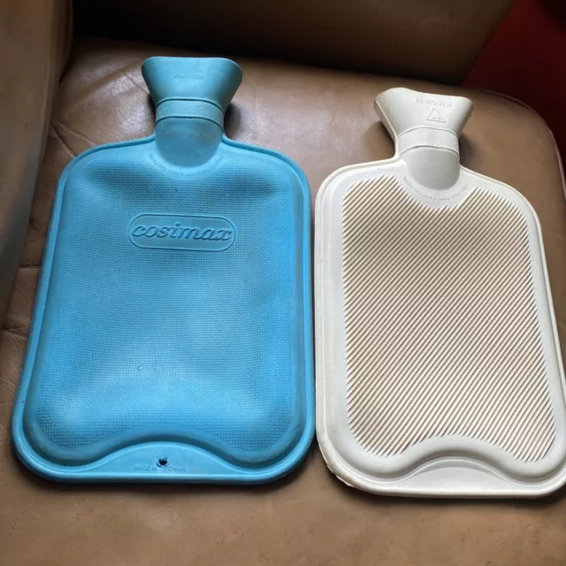 Bins 2 X Vintage Rubber Hot water Bottles One A Cosimax