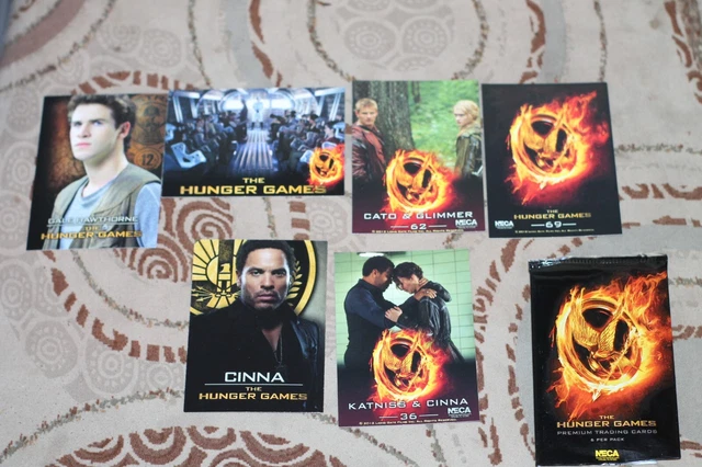Lot 6 cartes Hunger Games de collection
