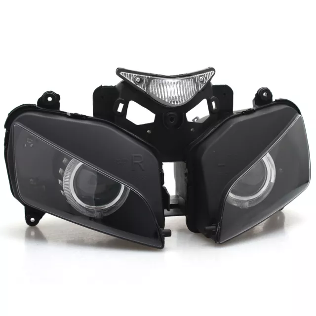 Vollmontage White Angel Eyes ABS-Scheinwerfer HID Für Honda CBR1000RR 2004-2007 3