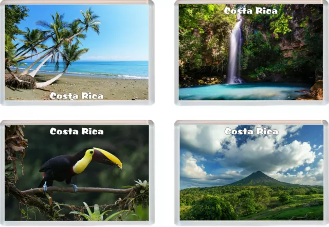 4 PACK - Costa Rica - Fridge Magnet/Magnets - Souvenir Gift Present
