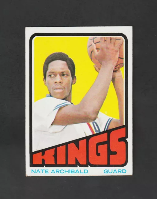1972 Topps Nate "Tiny" Archibald #115  ~~ Kings HOF