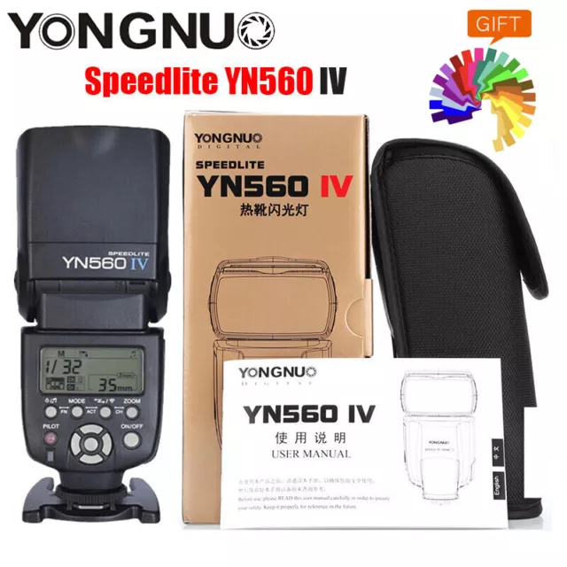 Luz flash maestro esclavo radio inalámbrica Yongnuo YN560IV Speedlite 2.4G