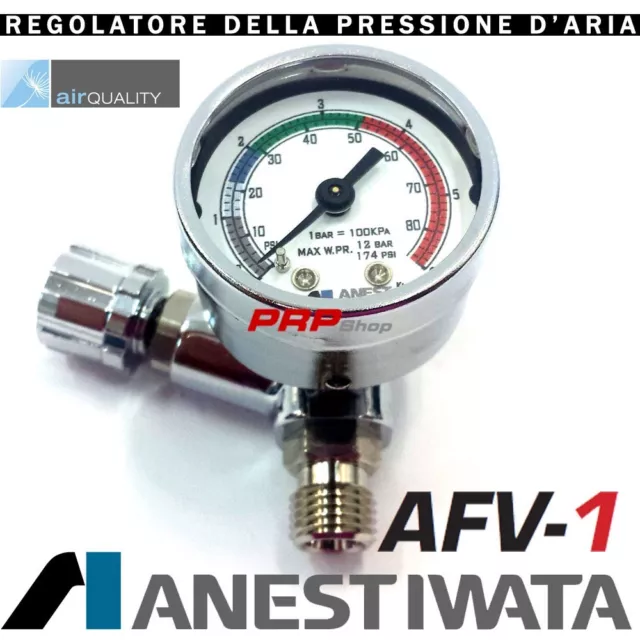 Anest Iwata AFV-1 Manometro Regolatore Aria Per Pistola A Spruzzo 14378610 3