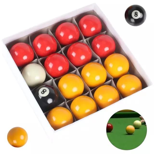 NEW 2" red and yellow Billiards set - High Quality Tournament Balls UK