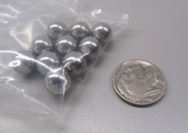 440C Stainless Steel Ball 13/32" (+/-0.0001") Dia,  10 pcs