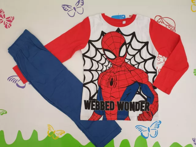 Schlafanzug Spiderman 98 104 110 116 128