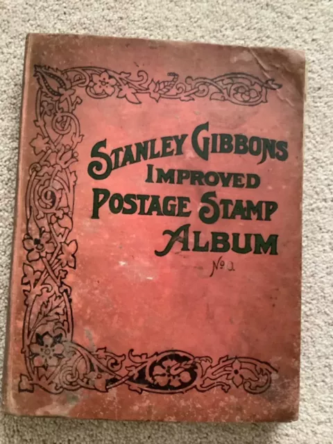 Stanley Gibbons stamp album vintage