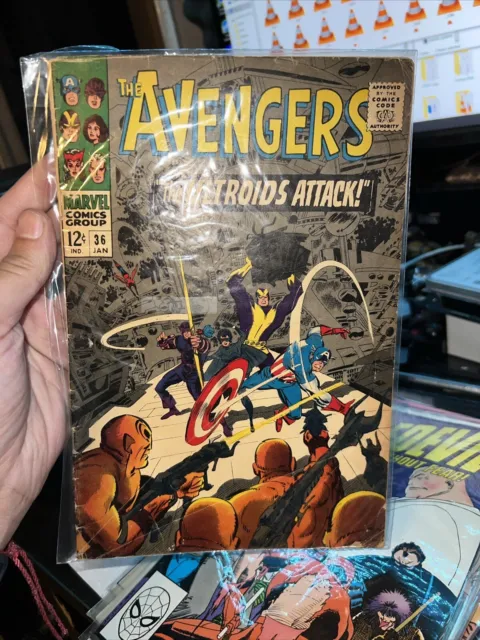 Avengers #36 ULTROIDS ATTACK! (Silver Age 1966) Marvel Comics