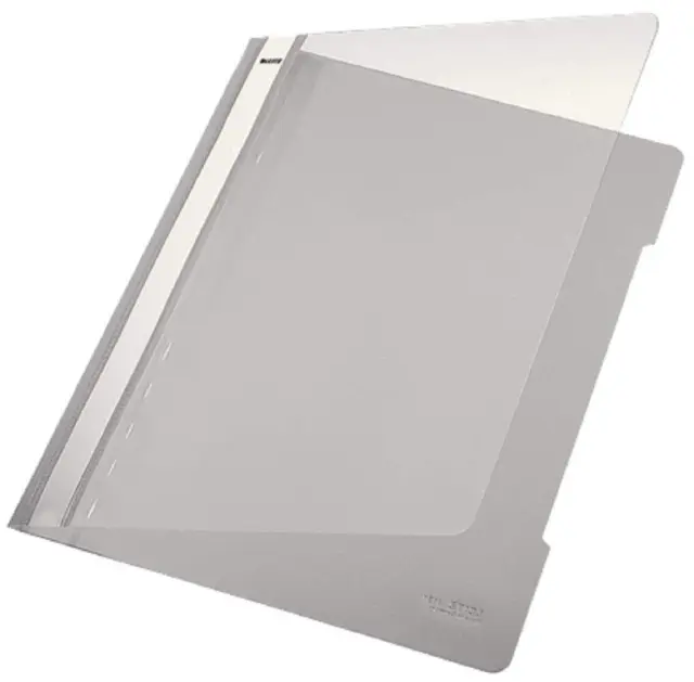 Leitz A4 Standard Plastic File, Pack of 25, 250 Sheet Capacity, White, 41910001