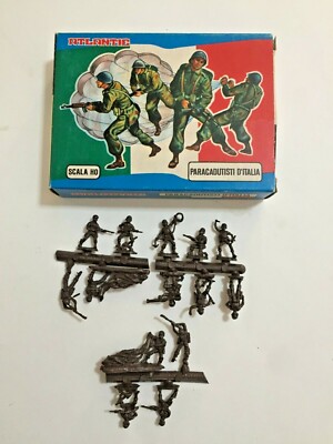ATLANTIC 9020 SQUADRA MITRAGLIERI COMPLETA SU SPRUE SCATOLA ORIGINALE SCALA H0 