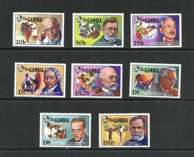 R0447 Gambie 1989 Prix Nobel Gagnants 8v. MNH