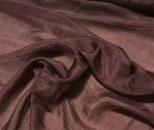 Hand Dyed MAHOGANY BROWN China Silk HABOTAI Fabric