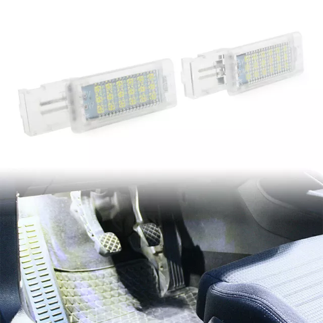 2pcs LED Footwell Light Lamp fit VW SKODA Fabia III 3 Estate NJ5 White