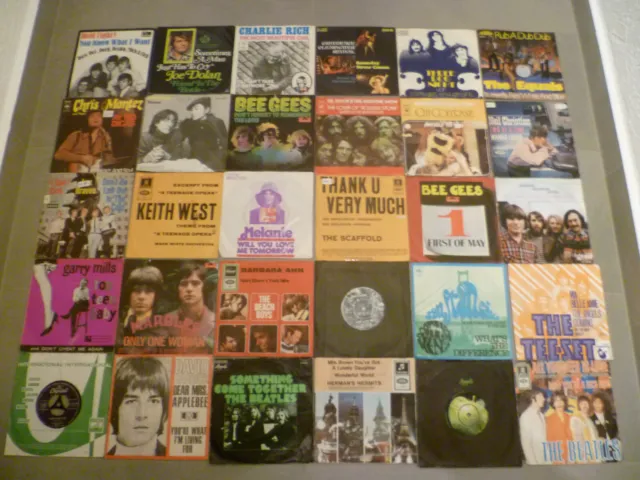 30x Single 7" Sammlung  Beat / International 60er / 70er Jahre !