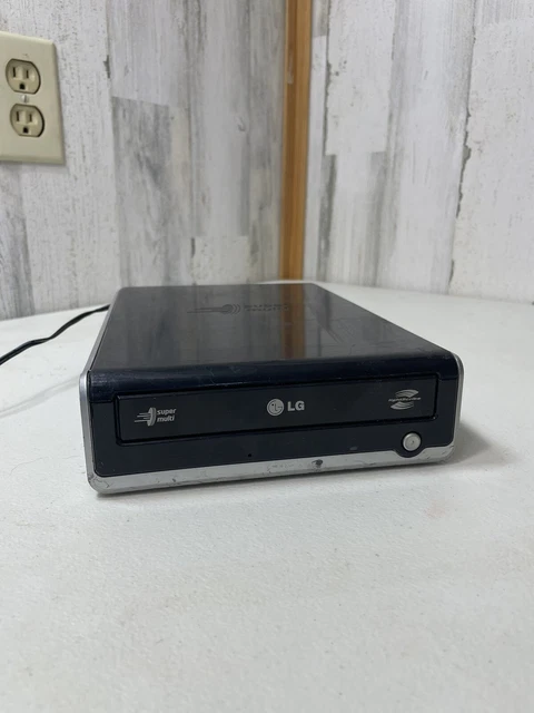 LG EXTERNAL SUPER Multi DVD Rewriter Media Pre-Owned W/Power Cable ...
