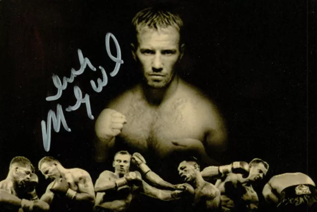 Micky Ward Signed 6x4 Photo Boxing Light Welterweight Champion Autograph + COA