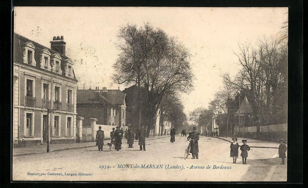 CPA Mont-de-Marsan, Avenue de Bordeaux 1913