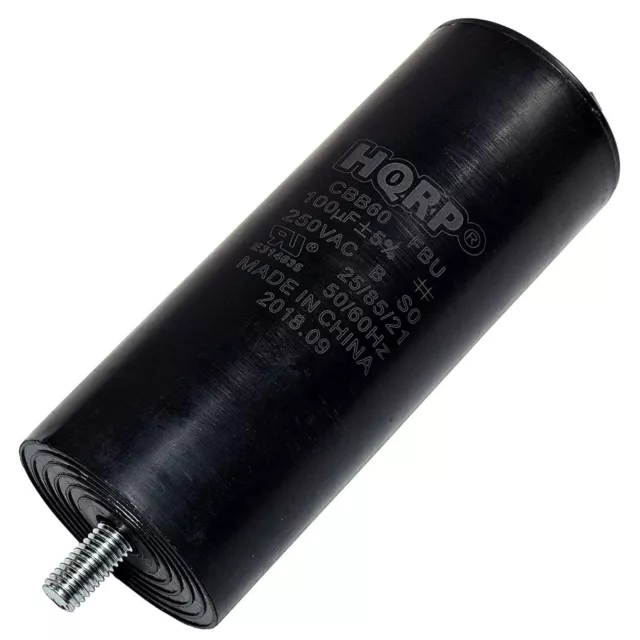 HQRP 100uf 250VAC CBB60 Run Capacitor for Campbell Hausfeld HL026800AV Air Compr