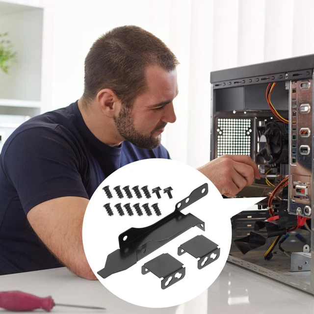 Supporto Gpu Lot De 22 Supports Ventilateur PC - Pour Carte Graphique, Avec Vis Et Tournevis, Compatible 9cm/12cm Refroidissement Carte Graphique - 3