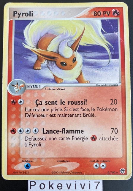 Carte Pokemon PYROLI 5/100 Holo Bloc EX Tempête de Sable FR