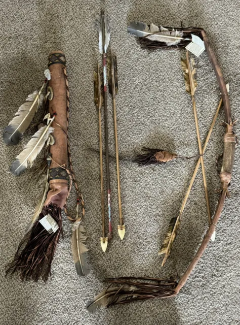 Antler Bow and Deerskin Quiver
