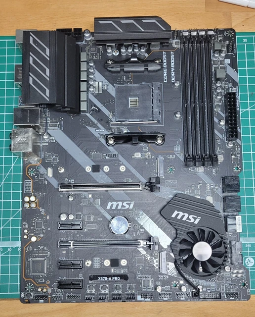 MSI X570A PRO Socket AM4, AMD Motherboard £75.00 PicClick UK