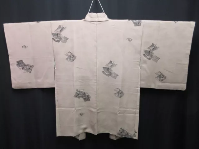 7605H4 Silk Vintage Japanese Kimono Haori Jacket Heian Princess