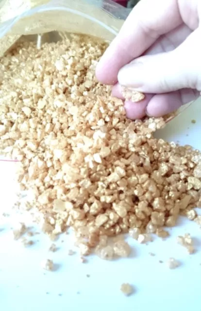 GOLD NUGGET BATH SALTS Aromatherapy Bathing Crystals Gifts/business - Looks Real