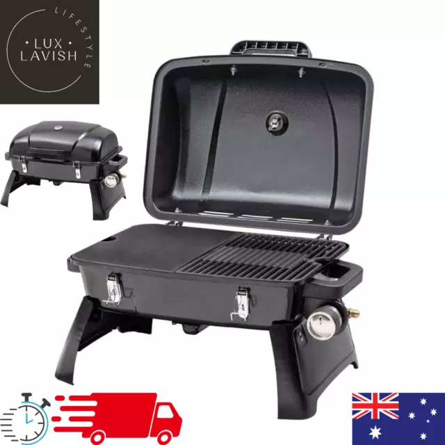 Gas BBQ Grill Portable Gasmate LPG Outdoor Camping Cooking Plate Picnic Caravan