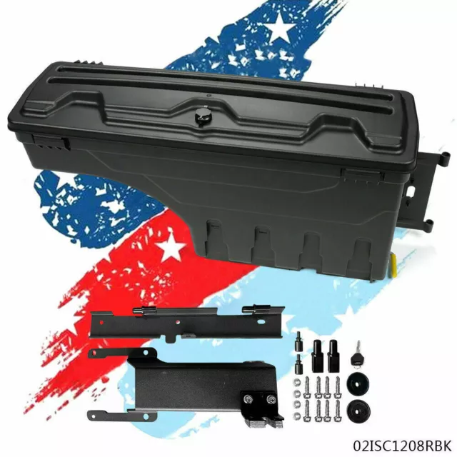 Rear Right Side Truck Bed Storage Box Toolbox Fit For 2015-19 FORD F150 Pickup